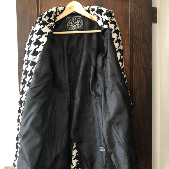 **SOLD Longline houndstooth jacket - Picture 11 of 14